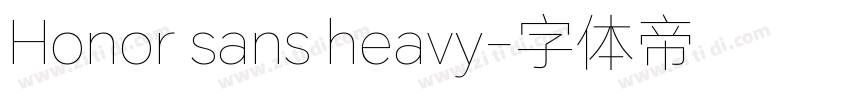 Honor sans heavy字体转换
